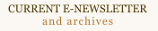 E-Newsletter Archive